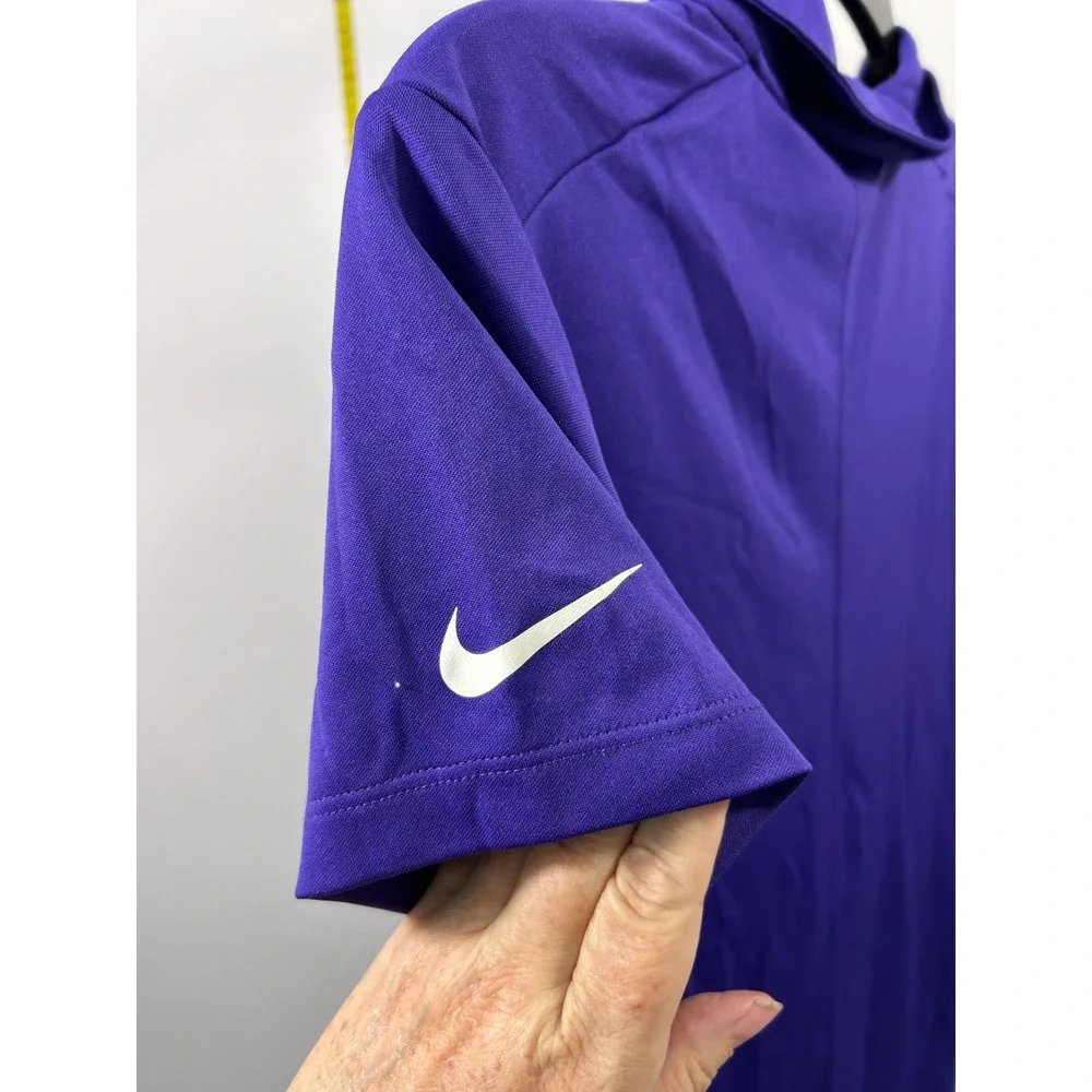 Nike Golf Womens Dri-FIT Polo Shirt Purple Isleworth Fitness & Spa‎ Size Large